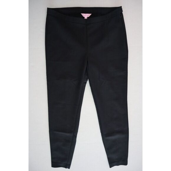 Lilly Pulitzer 27269 Women’s Sz 8 Black Alessia Stretch Dinner Pants - Picture 1 of 9